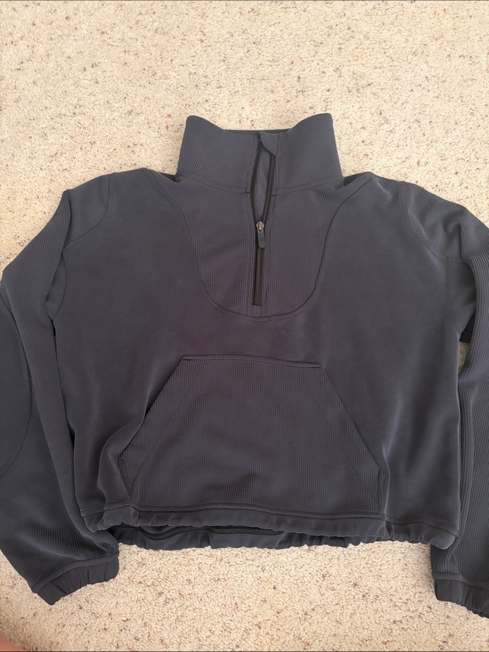 lululemon athletica Women's Black Quarter-Zip Pullover size 6